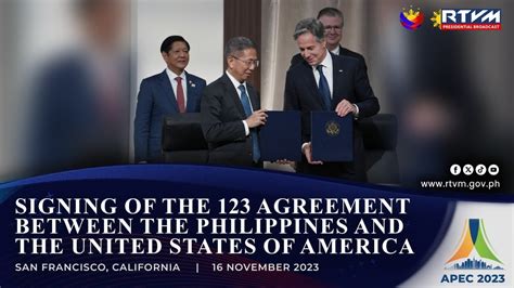 phl123|Philippines and United States Signs 123 Agreement.